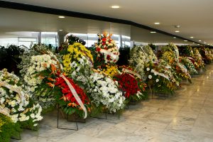 Brasila - DF , 30/03/2011. Flores em homenagem ao Ex-Vice Presidente Jos Alencar no Palcio do Planalto. Foto:Rafael Alencar/PR